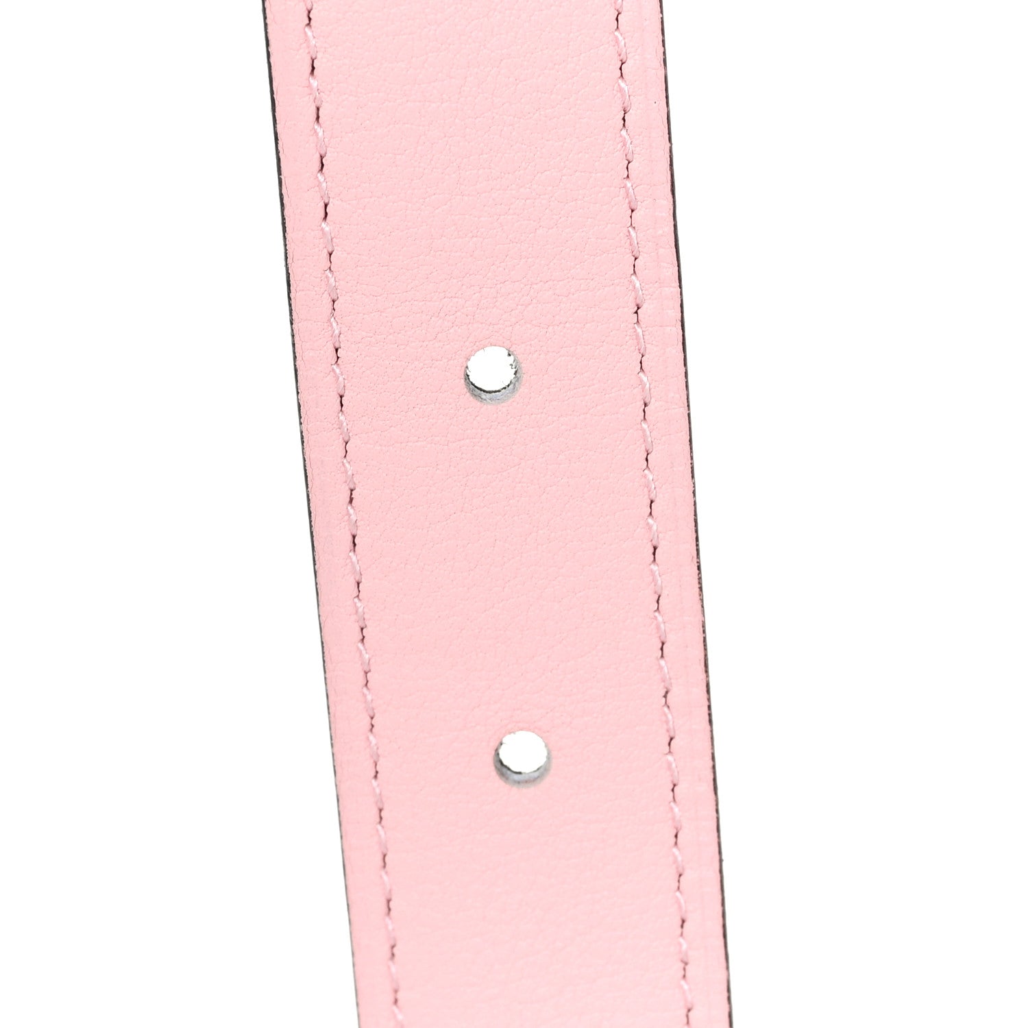 Hermes Swift Epsom 24mm Belt Strap 75 Rose Sakura Etoupe 4 of 4