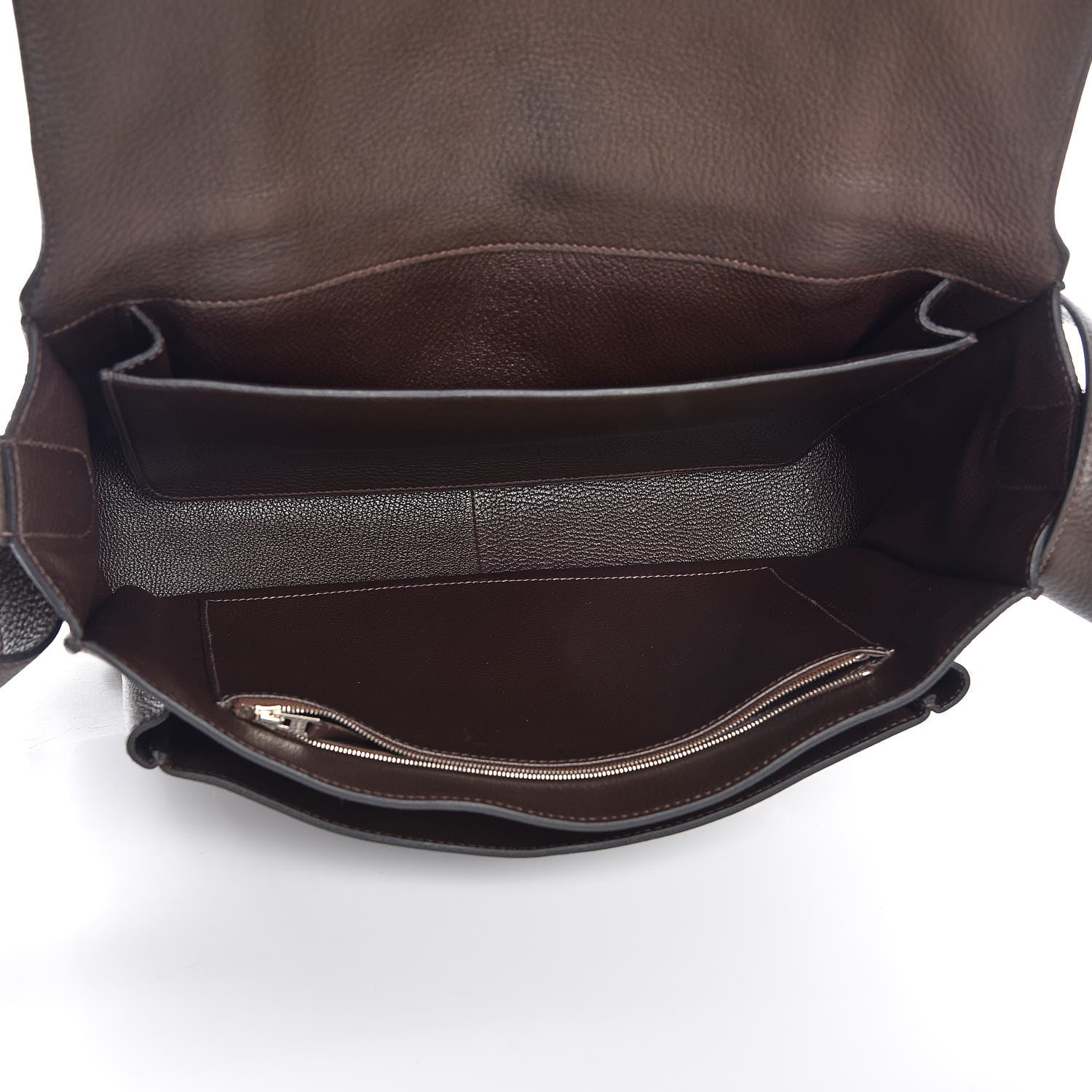 Hermes Taurillon Clemence Steve 35 Chocolate 5 of 7