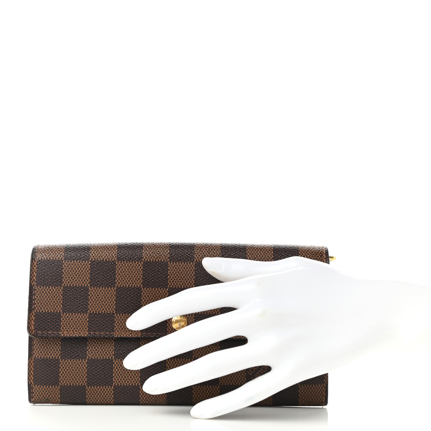 Louis Vuitton Damier Ebene Sarah Wallet 2 of 7