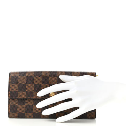 Louis Vuitton Damier Ebene Sarah Wallet 2 of 7