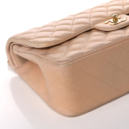 Chanel Lambskin Quilted Jumbo Double Flap Beige Clair 10 of 11