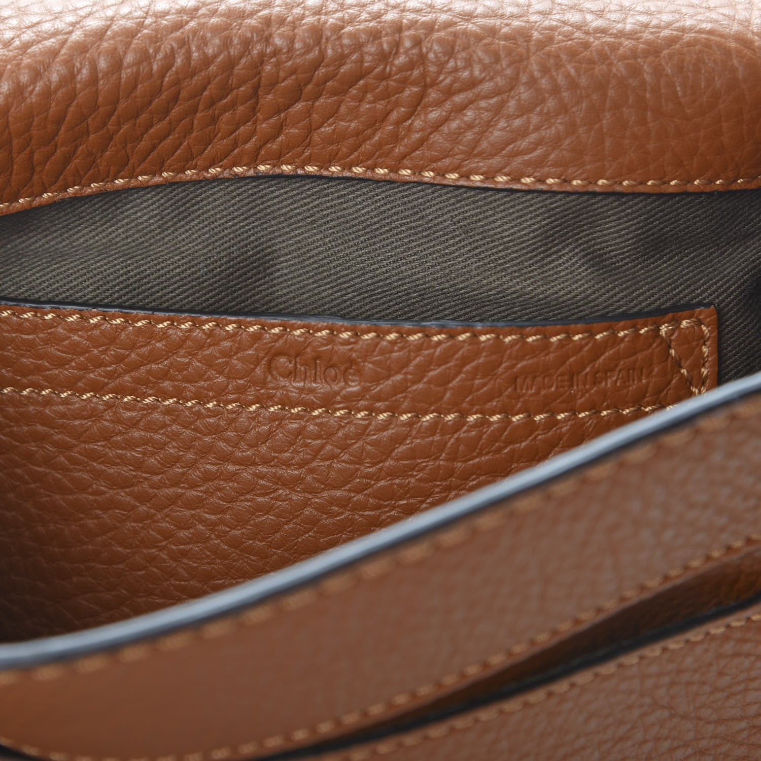 Chloe Calfskin Mini Marcie Round Crossbody Bag Tan 5 of 9