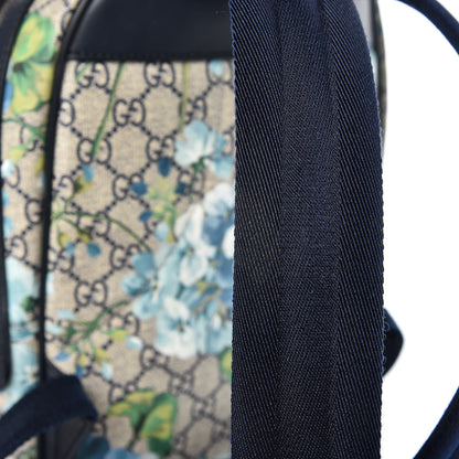 Gucci GG Supreme Monogram Blooms Small Day Backpack Blue 8 of 12