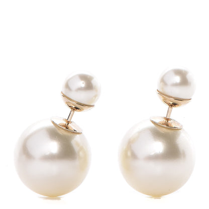 Christian Dior Pearl Mise En Dior Tribal Earrings 1 of 3