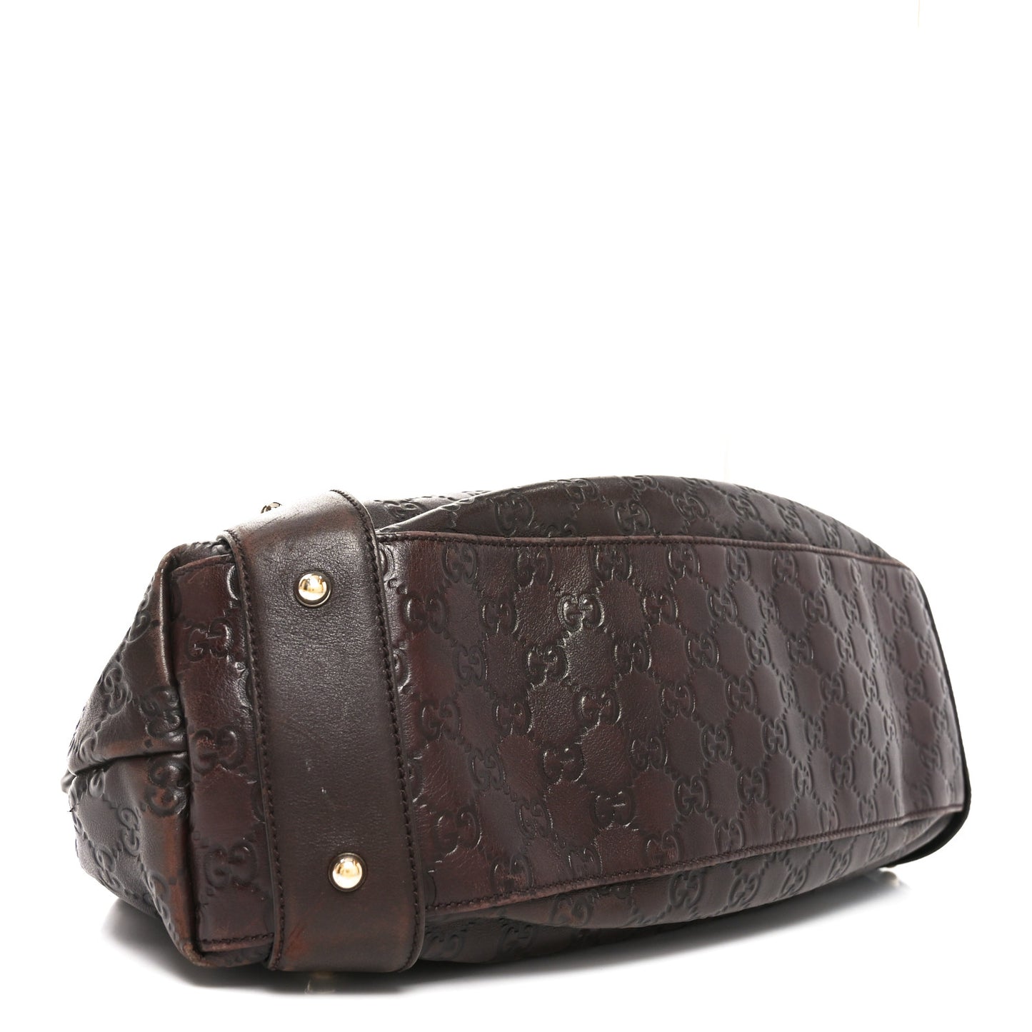 Guccissima Medium Pelham Shoulder Bag Dark Brown