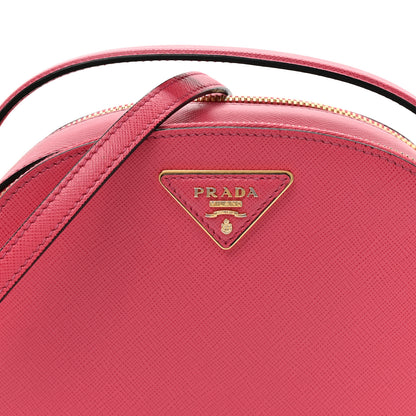 Prada Saffiano Lux Odette Crossbody Magenta 8 of 13