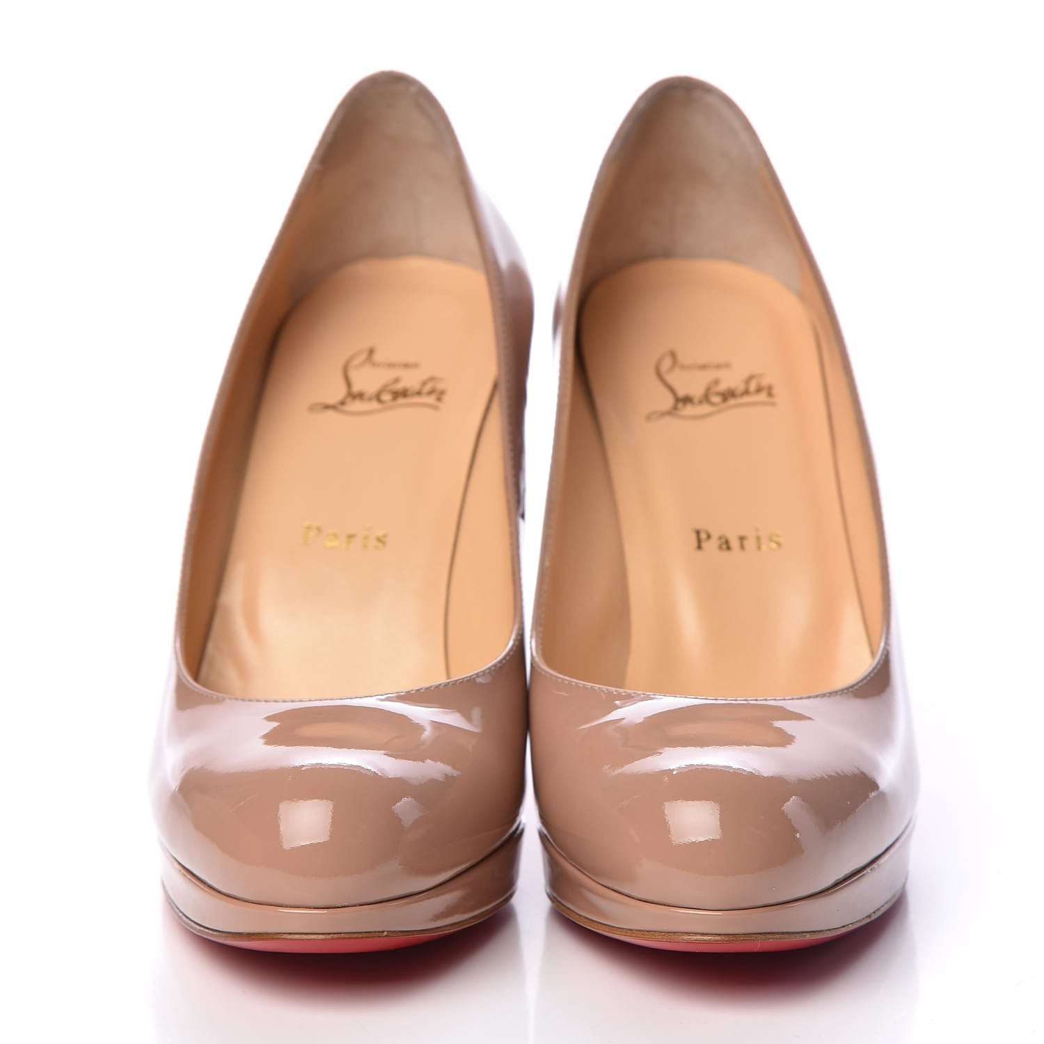 Christian Louboutin Patent New Simple 100 Pumps 39.5 Nude 2 of 8