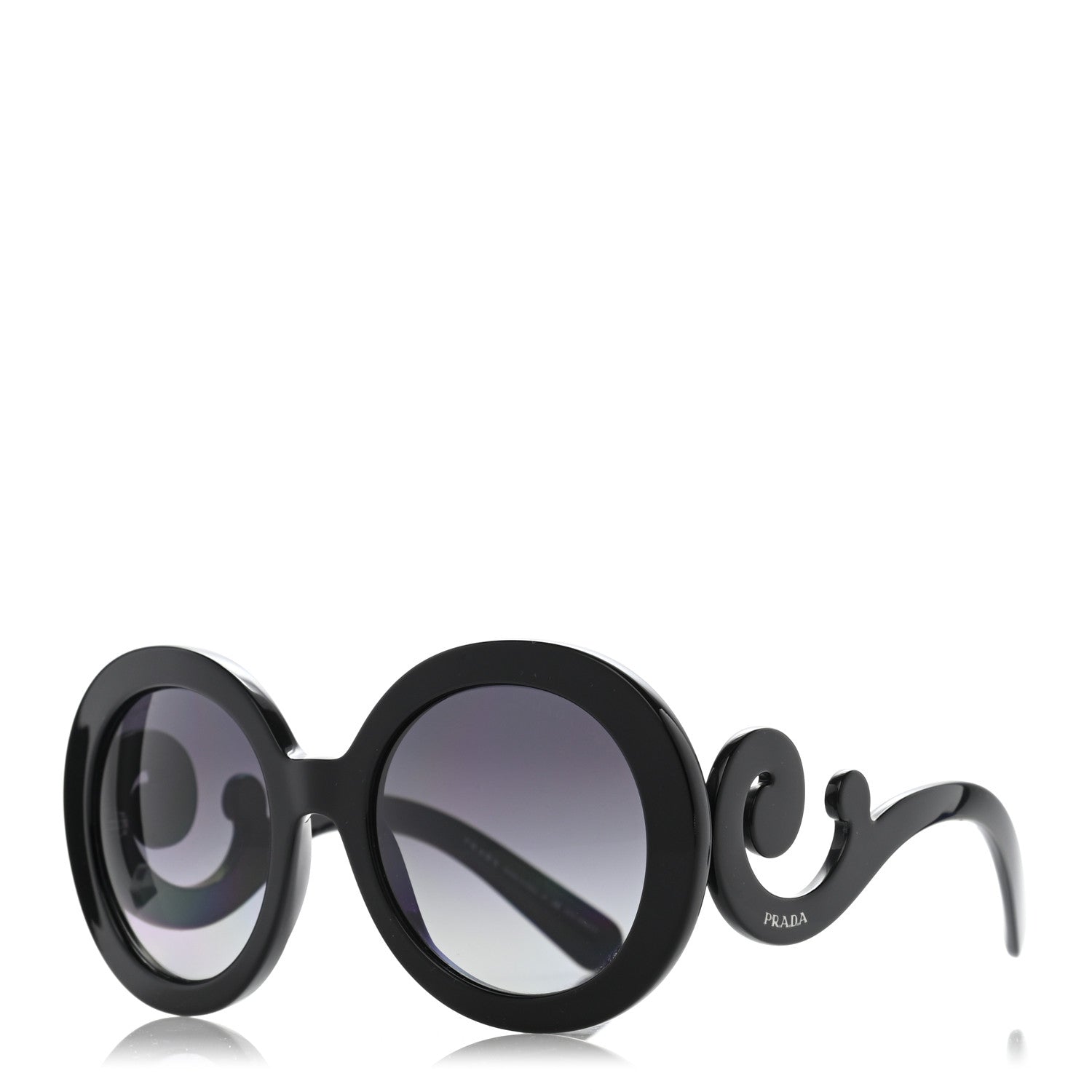 Prada Baroque Sunglasses SPR 27N Black 1 of 8