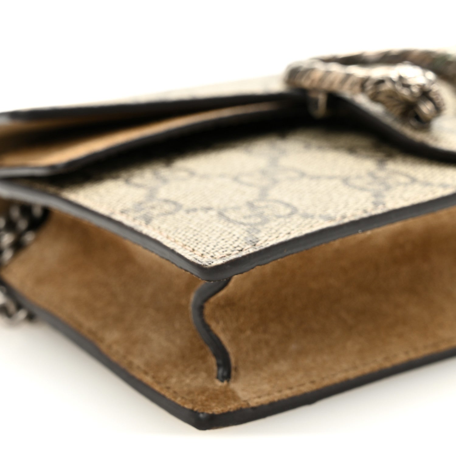 Gucci GG Supreme Monogram Super Mini Dionysus Shoulder Bag Taupe 9 of 10
