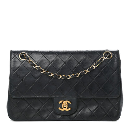 Chanel Lambskin Quilted Medium Double Flap Black 1 of 10