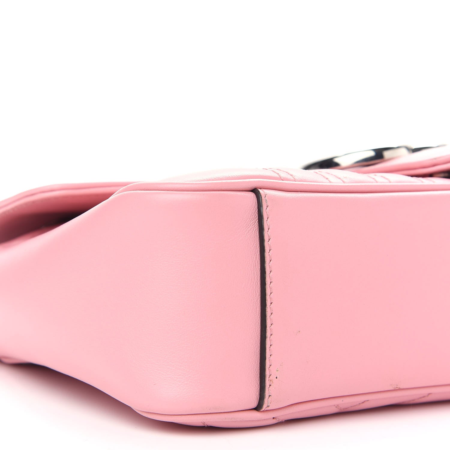 Gucci Calfskin Matelasse Small GG Marmont Shoulder Bag Wild Rose 5 of 9