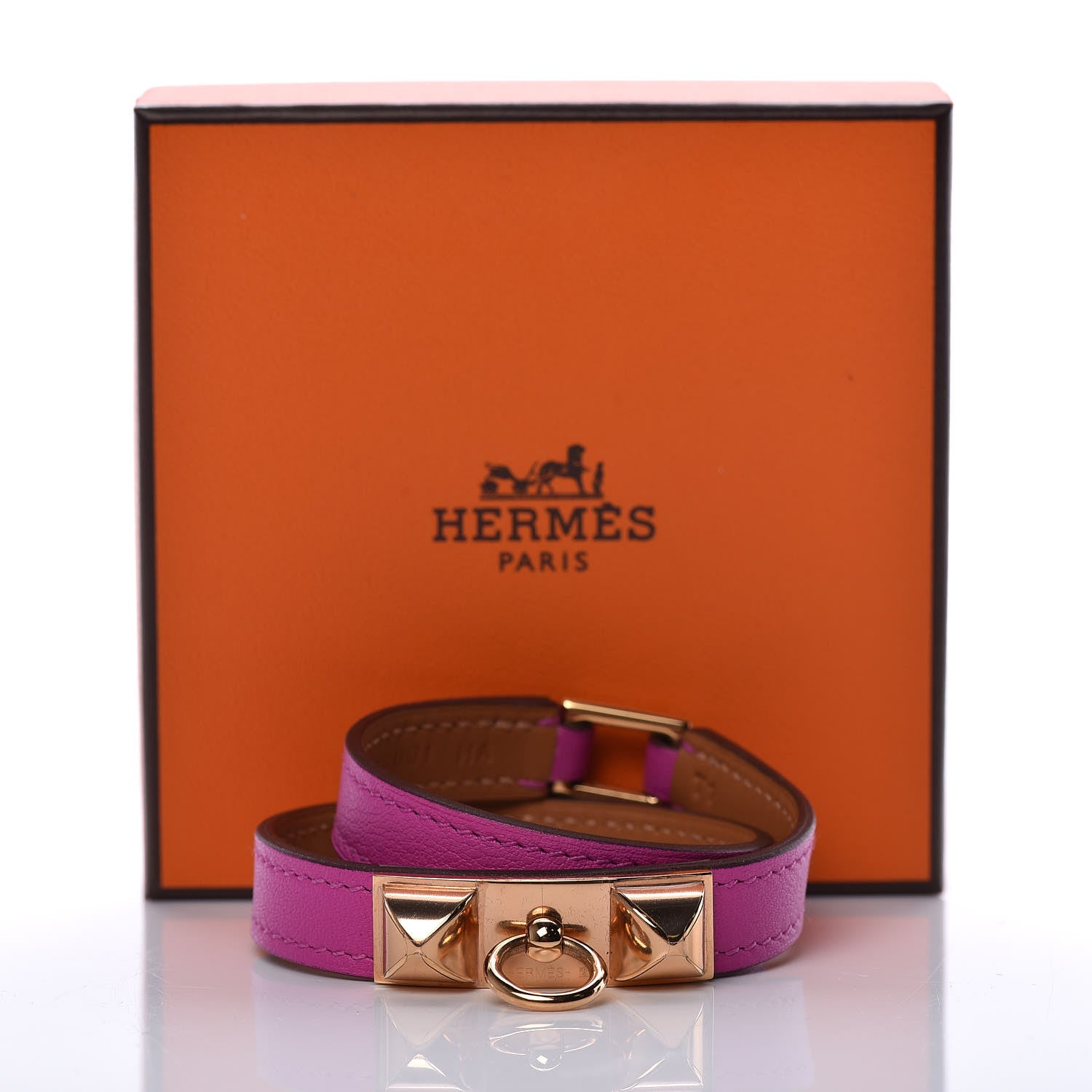 Hermes Swift Rivale Double Tour Bracelet T1 Magnolia 7 of 7