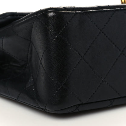 Chanel Lambskin Quilted Small Double Flap Black 7 of 9