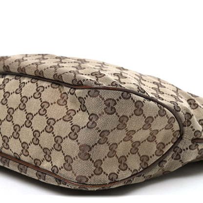 Gucci Monogram Piston Lock Tote Brown 10 of 10