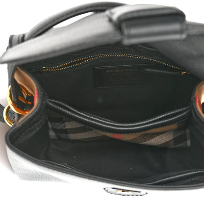 Burberry Derby Calfskin House Check Small Camberley Black 5 of 9