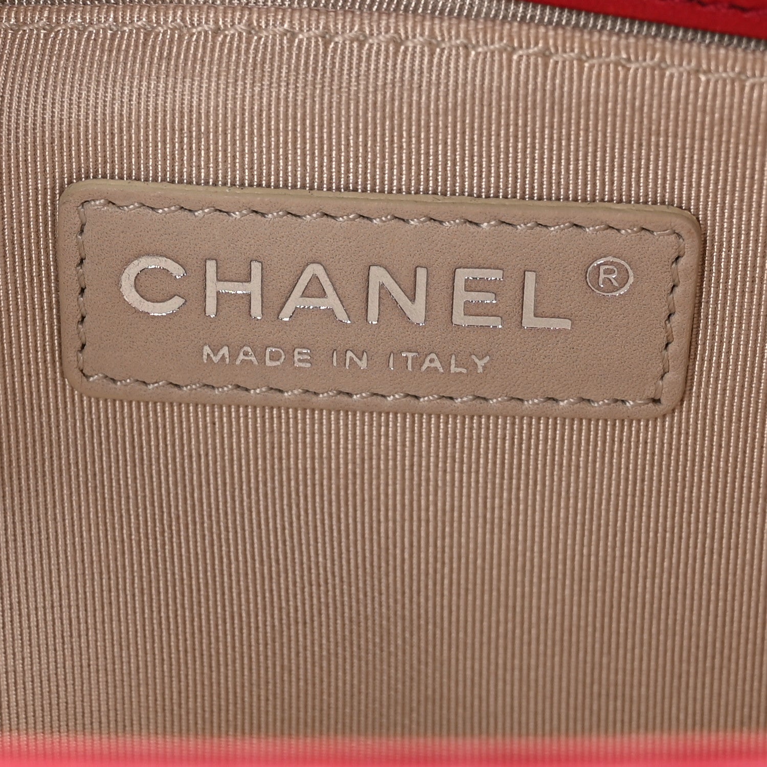 Chanel Perforated Lambskin Quilted Medium Boy Flap Red 6 of 10