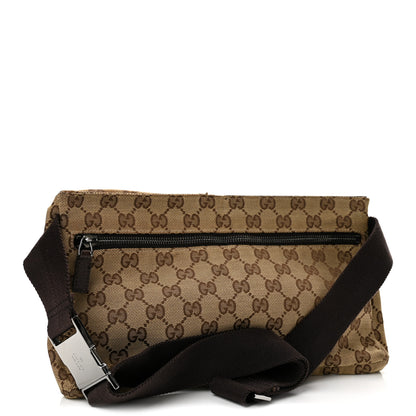 Gucci GG Monogram Double Pocket Belt Bag Dark Brown 3 of 12