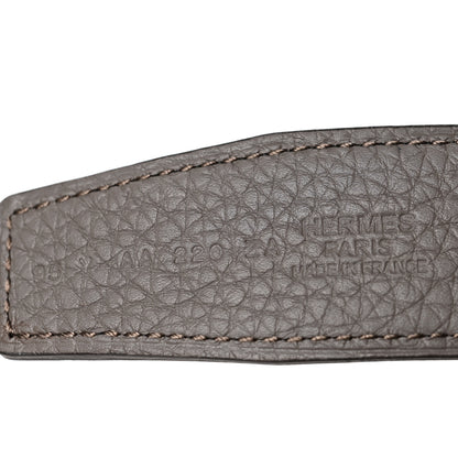 Hermes Box Togo 32mm Matte H Belt 95 Black Etain 3 of 6