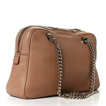 Gucci Pebbled Calfskin Small Soho Bowler Camelia 3 of 12