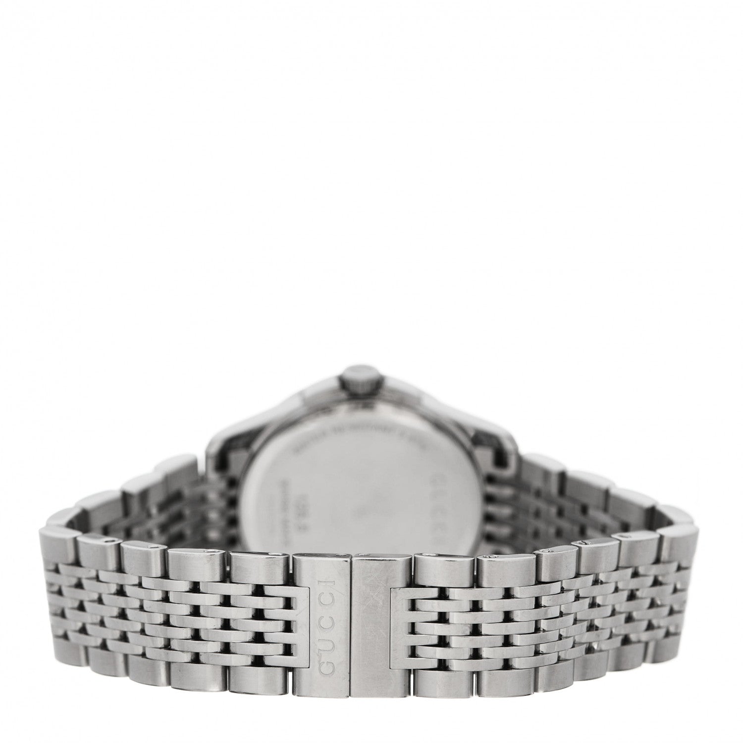 Gucci Stainless Steel Diamond Bezel Mother of Pearl 27mm G-Timeless Quartz Watch 3 of 6