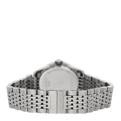 Gucci Stainless Steel Diamond Bezel Mother of Pearl 27mm G-Timeless Quartz Watch 3 of 6