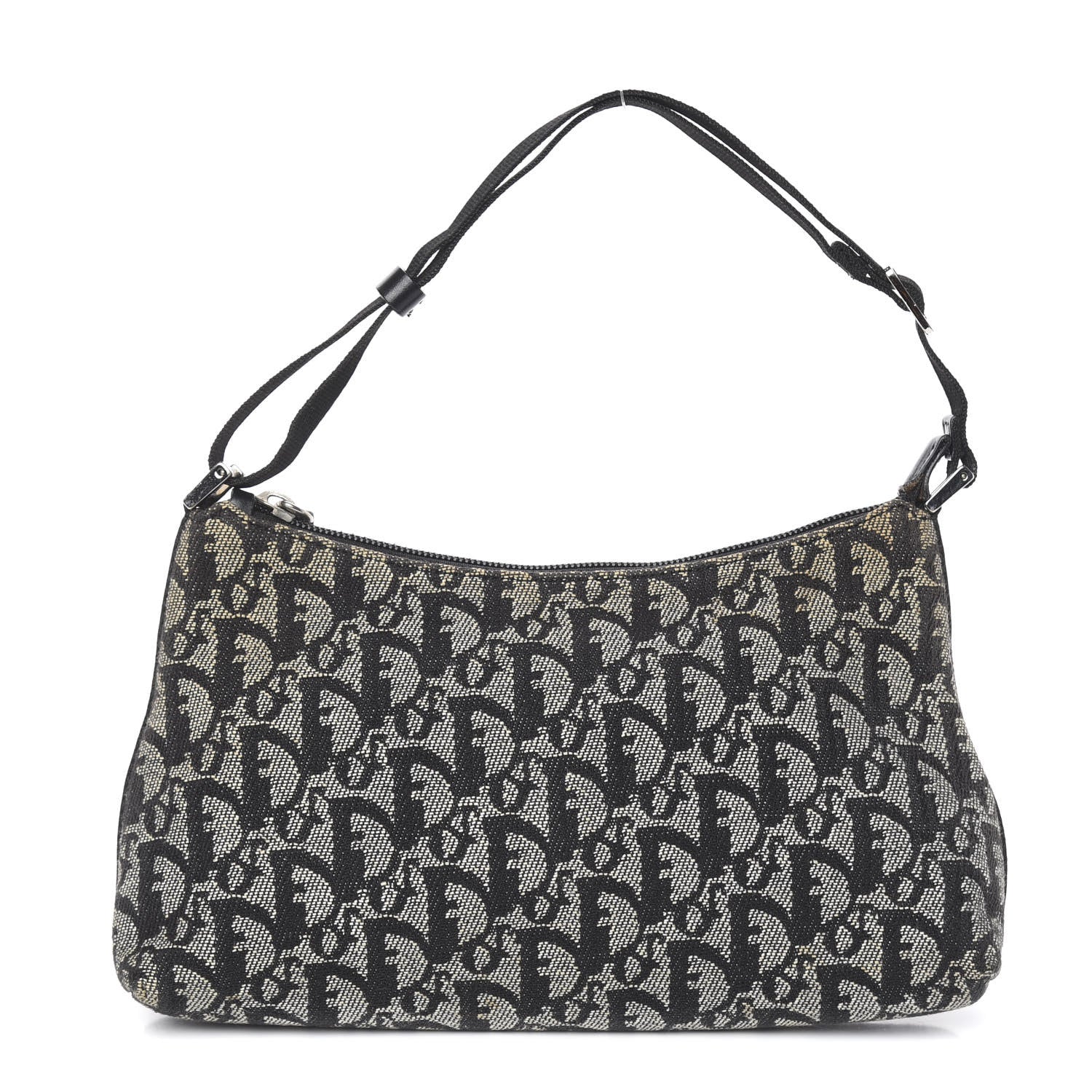 Christian Dior Monogram Shoulder Bag Pochette Black 1 of 18