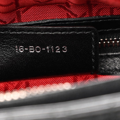 Christian Dior Lambskin Cannage Medium Lady Dior Black 7 of 10