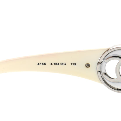 Chanel CC Sunglasses 4145 White 5 of 10