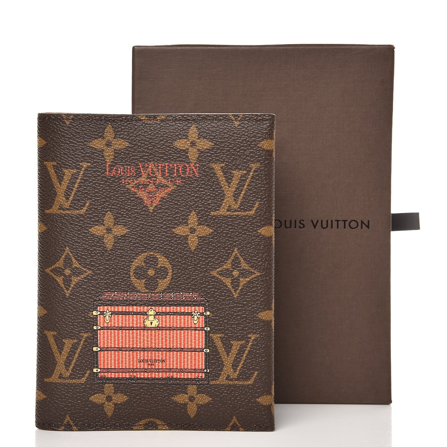 Louis Vuitton Damier Ebene Trunks and Locks Passport Cover 7 of 7