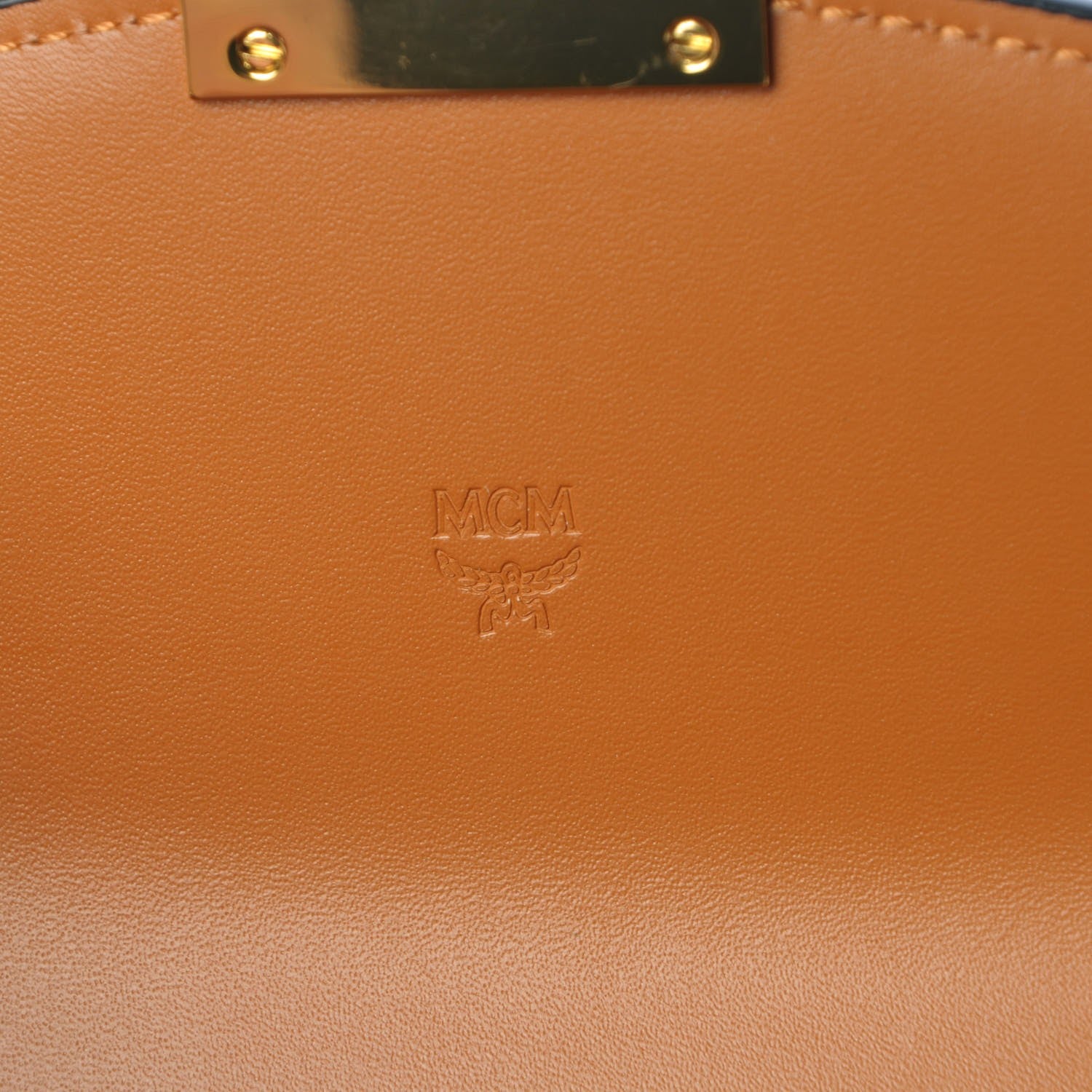 MCM Visetos Large Patricia Wallet On Chain Cognac 6 of 9