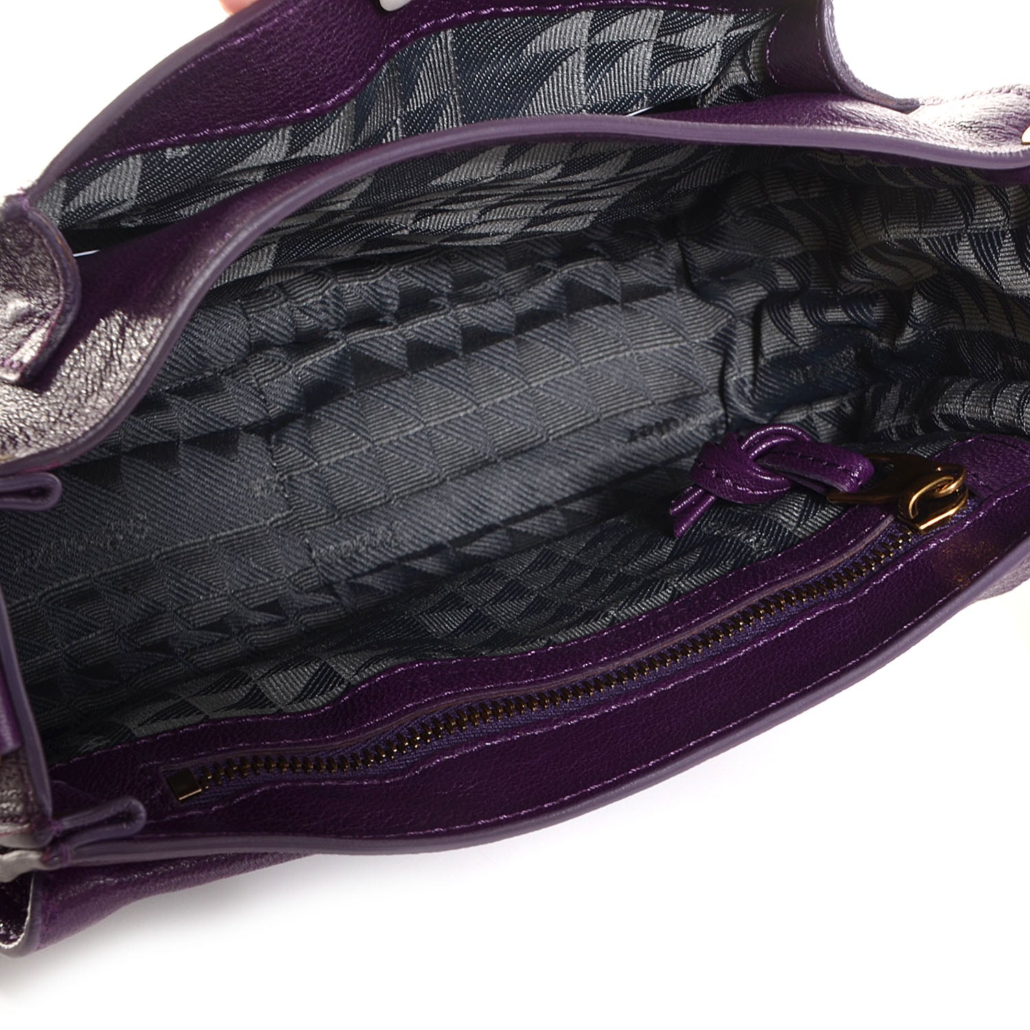 Proenza Schouler Leather PS1 Pouch Messenger Bag Grape Jam 5 of 13