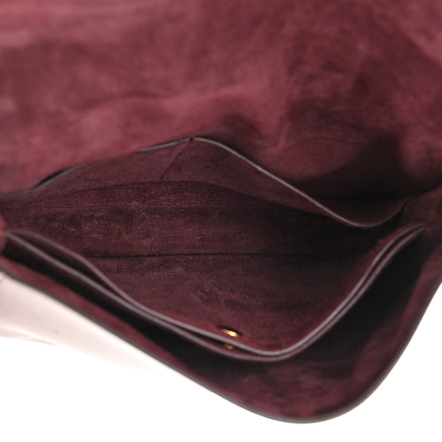 Natural Calfskin Trotteur Messenger Bag Burgundy
