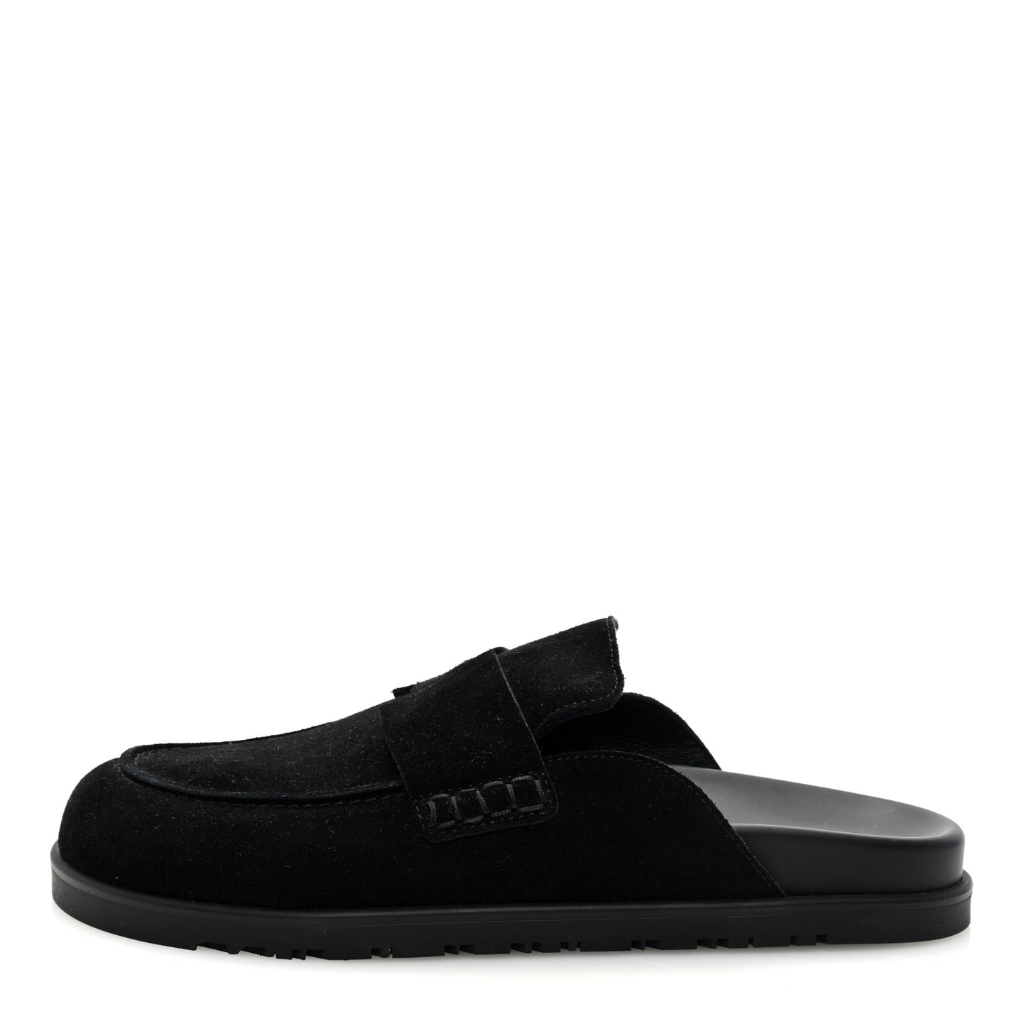 Suede Calfskin Go Mules 39.5 Black