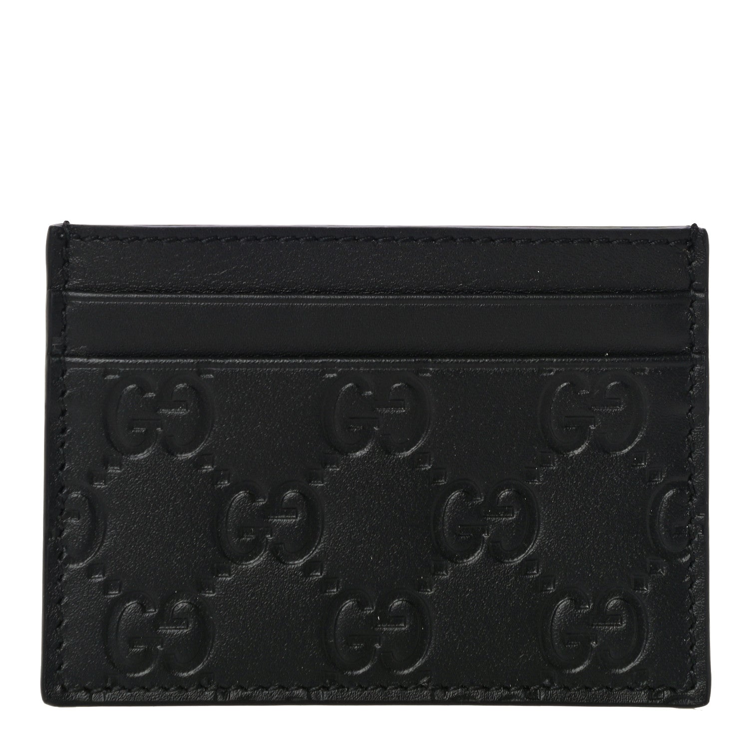 Gucci Guccissima Card Holder Black 1 of 9