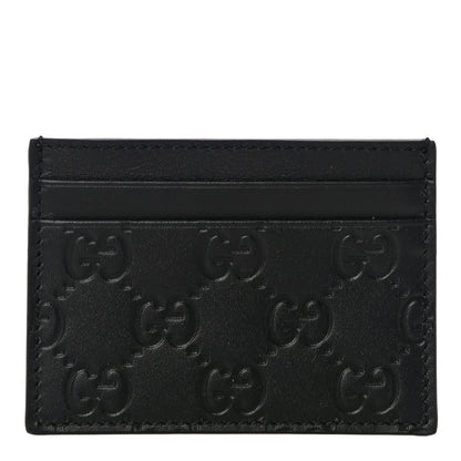 Gucci Guccissima Card Holder Black 1 of 9