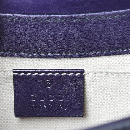 Gucci Shine Guccissima Medium Emily Chain Shoulder Bag Melanzana 8 of 11