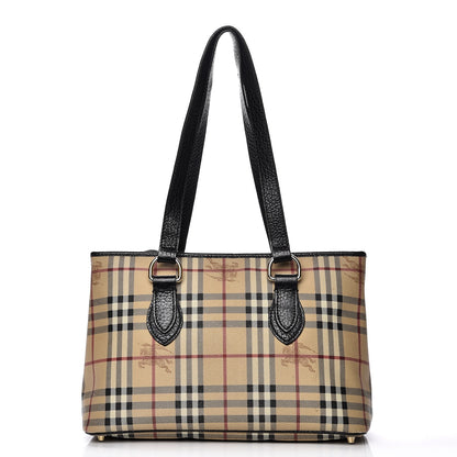 Burberry Haymarket Check Medium Regent Tote Black 1 of 10