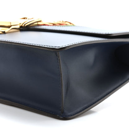 Gucci Calfskin Small Sylvie Shoulder Bag Blue Agata 10 of 10