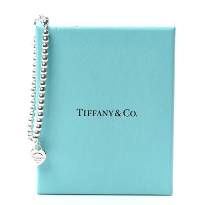 Tiffany Sterling Silver 4mm Return to Tiffany Heart Tag Bead Bracelet 6 of 6