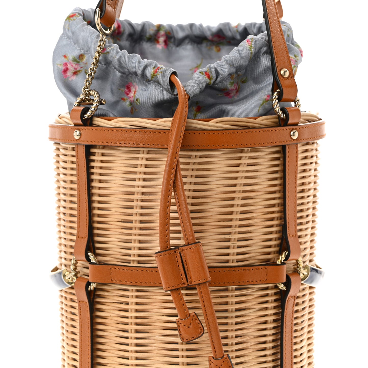 Wicker Bucket Bag Natural