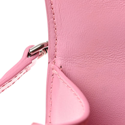 Balenciaga Shiny Box Calfskin Tonal B Hourglass Top Handle Bag XS Candy Pink 13 of 17