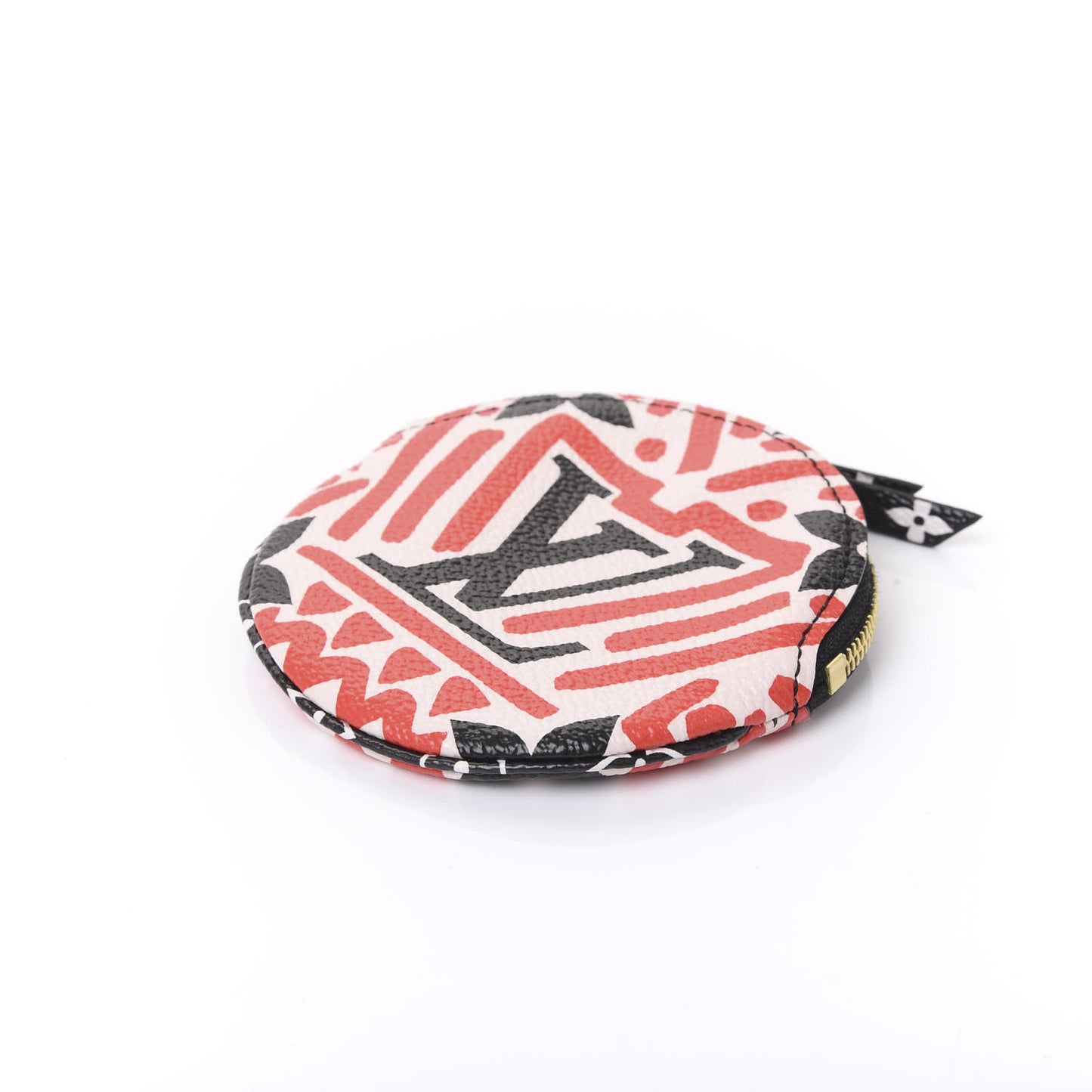 Monogram Giant Crafty Round Coin Purse Creme Rouge
