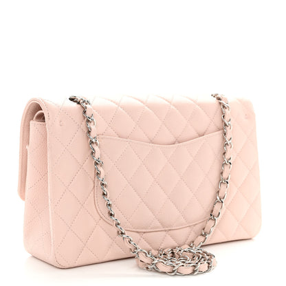 Chanel Caviar Quilted Medium Double Flap Light Pink 3 of 13