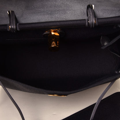 Hermes Toile Herbag Zip PM 31 Black 4 of 8