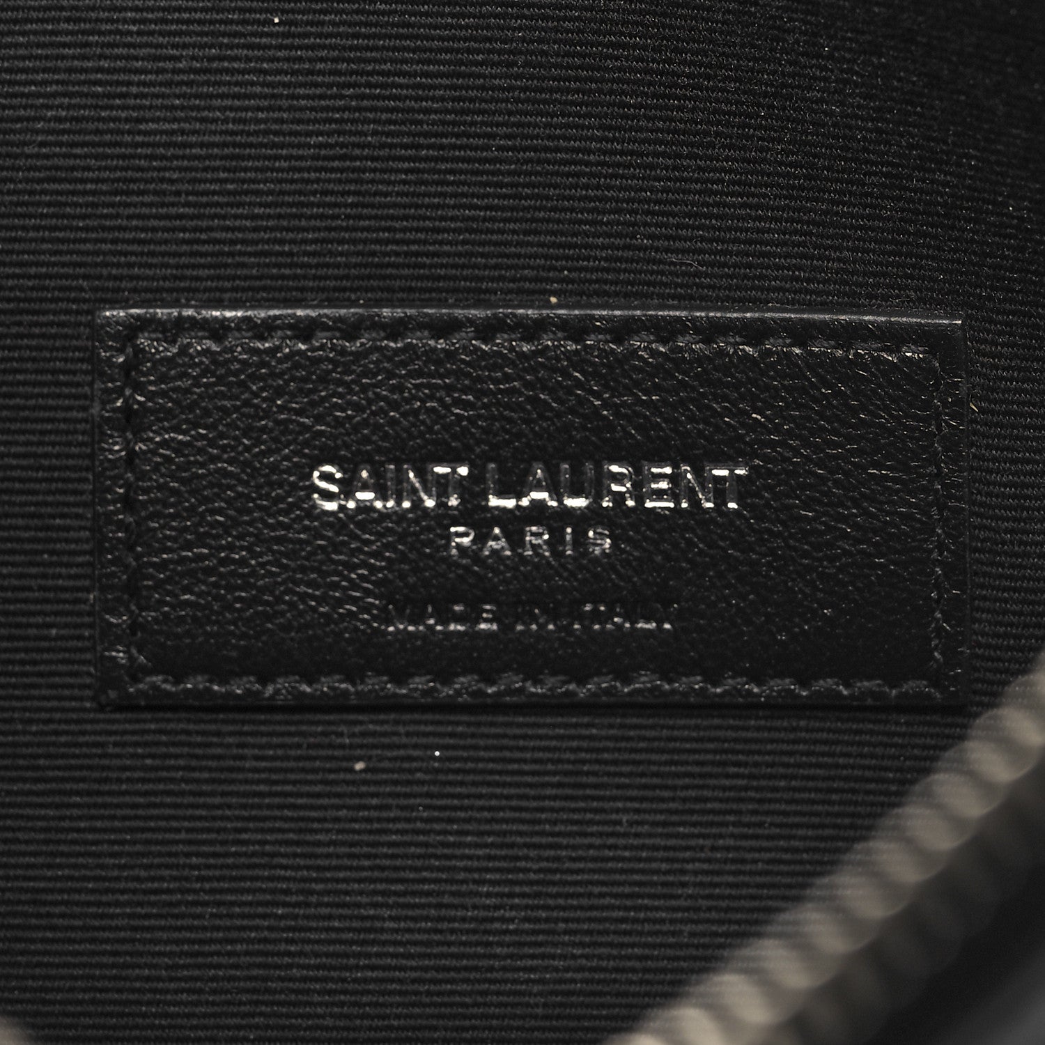 Saint Laurent Lizard Embossed Monogram Bill Pouch Black 6 of 9