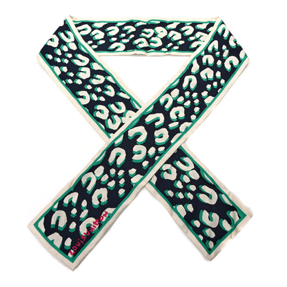 Louis Vuitton Silk Leopard Bandeau Blue Infini 1 of 3