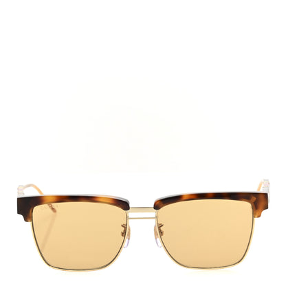 Gucci Squared Aviator GG Sunglasses GG0603S Tortoise 2 of 7