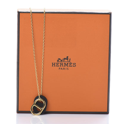 Hermes Swift O'Maillon Pendant Necklace Black 6 of 6