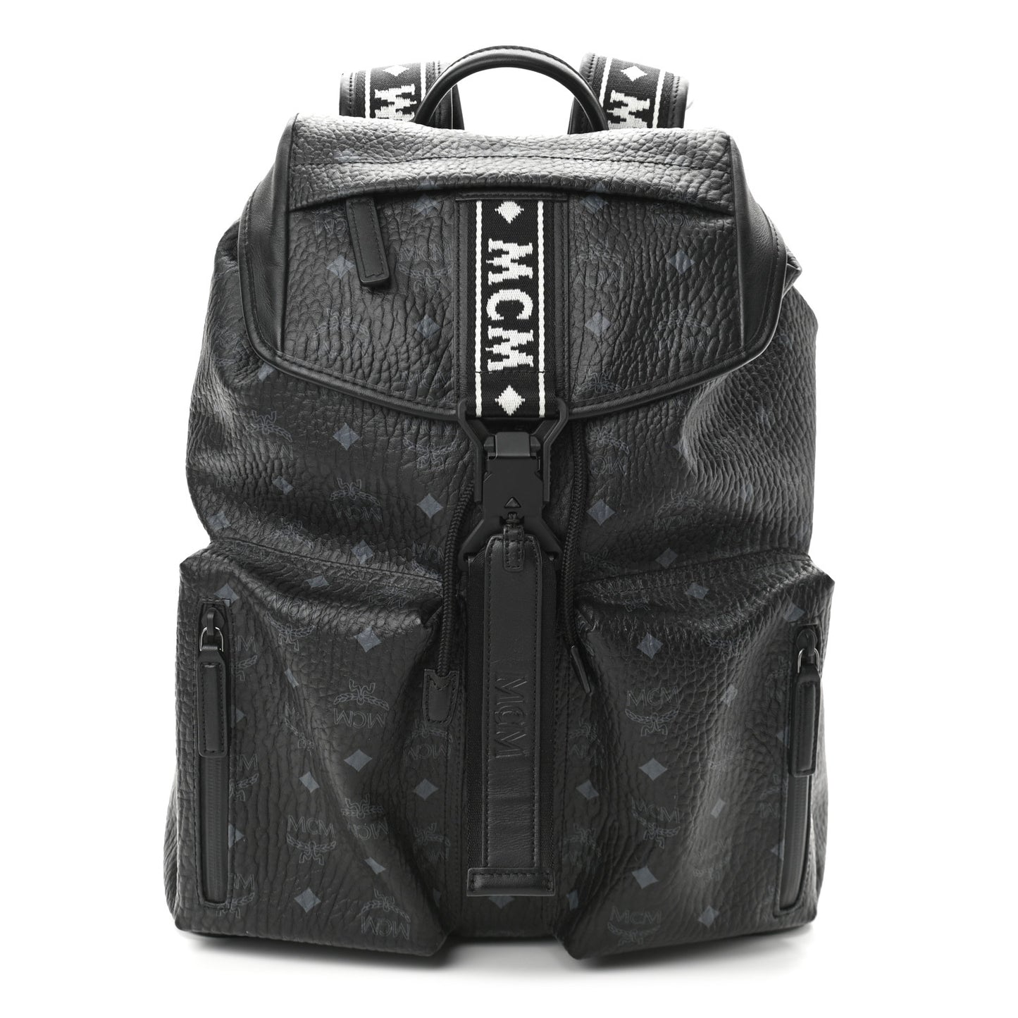 Visetos Raymonde Two Pocket Backpack Black