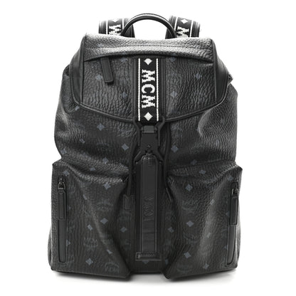 MCM Visetos Raymonde Two Pocket Backpack Black 1 of 10